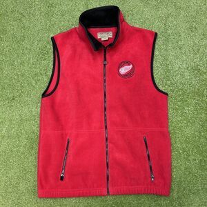 Vintage Detroit Red Wings 1997 Training Camp Hockey Fleece Vest  Sz Small
